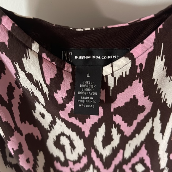 100% Silk cute INC Top size 4, adjustable - Picture 3 of 8